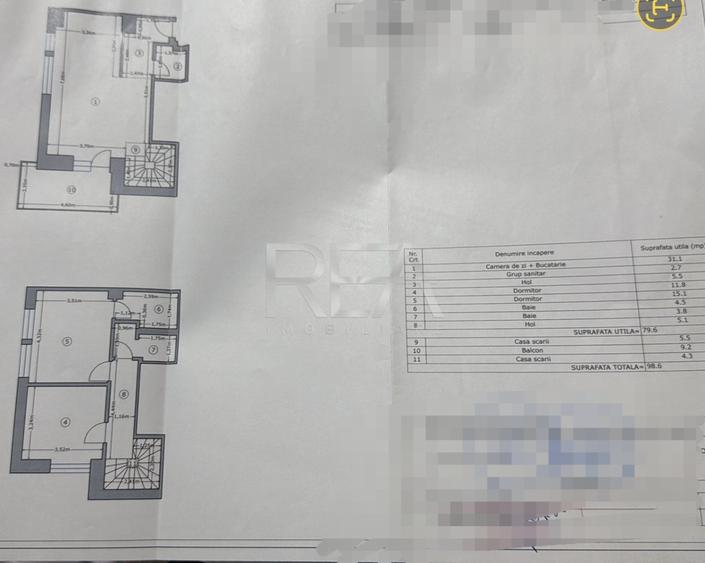 Duplex, et 11/12, 98 mp, parcare-Moghioros Park