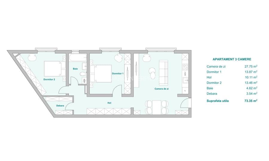 Apartament 3 camere imobil nou in Timisoara - 5