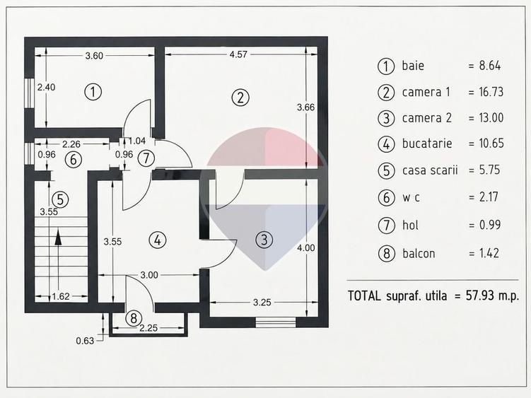 Apartament luminos de 4 camere cu terasa și garaj in Dorobanti