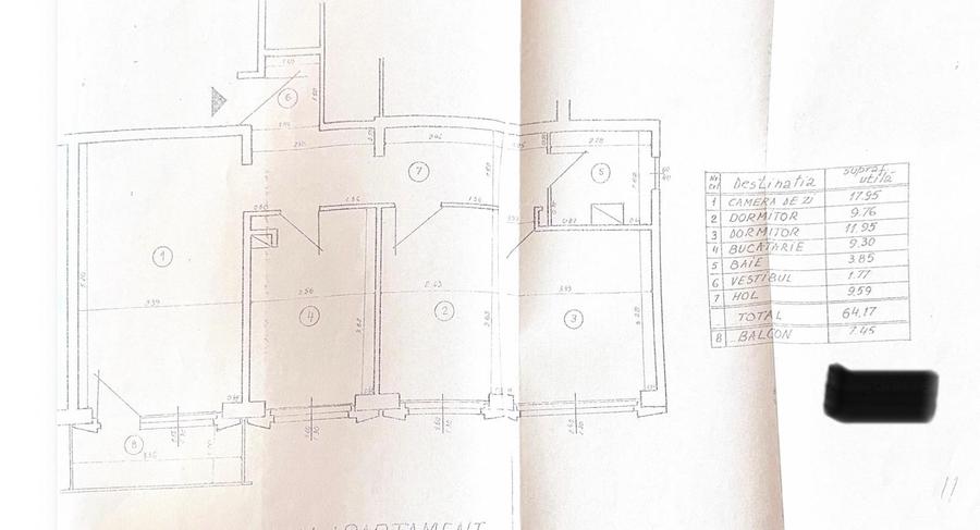 Vanzare apartament 3 camere Drumul Taberei Romancierilor