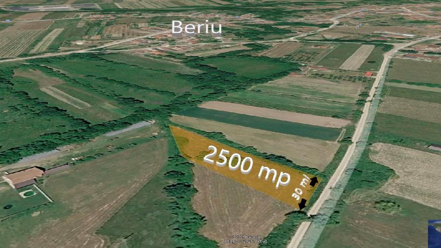 Teren intravilan 2.500 mp - Beriu, Hunedoara