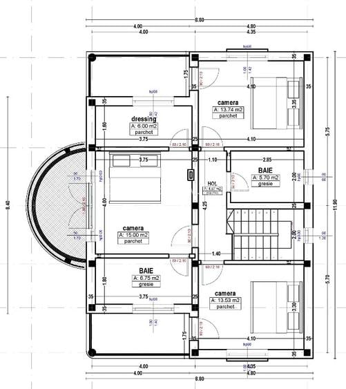 Casa in Rasnov, 5 camere, 700mp teren - 9