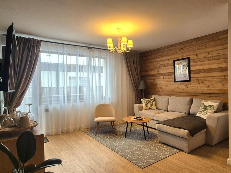 Apartamente în vilă construite în 2024, cu priveliște spre Postăvaru.