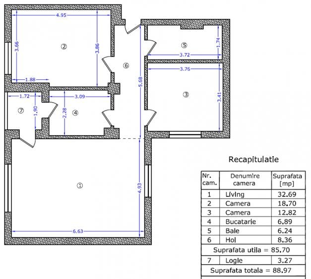 Apartament 3 Camere Premium | Baneasa | Parter | 89 mp Utili