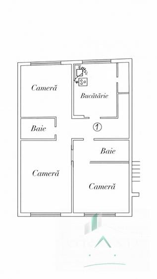 3 camere decomandat | 2 bai | 70 mp | Mărăști/BRD/The Office/Lidl