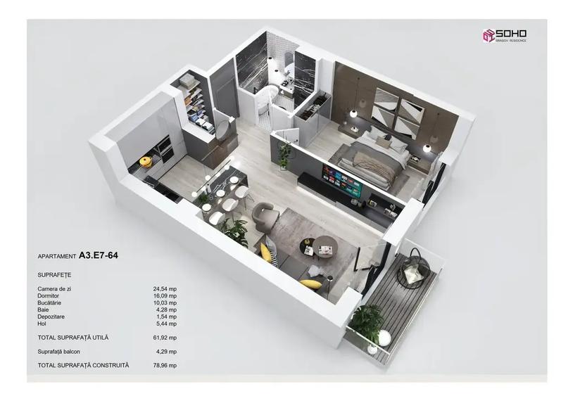 Apartament 2 camere