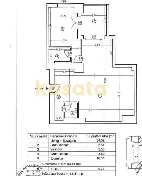 Apartament de vanzare – 2 Camere | Zona de Nord | Complex Upground - 11