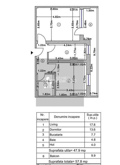 Apartament 2 camere, Sector 5, Pecineaga/Salaj, decomandat, centrala - 15