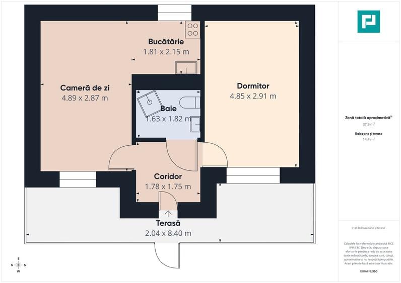 Apartament cu 2 camere in Aradul Nou