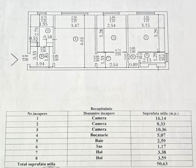 Apartament 3 camere RENOVAT, mobilat, utilat, Alexandru - accept CREDIT