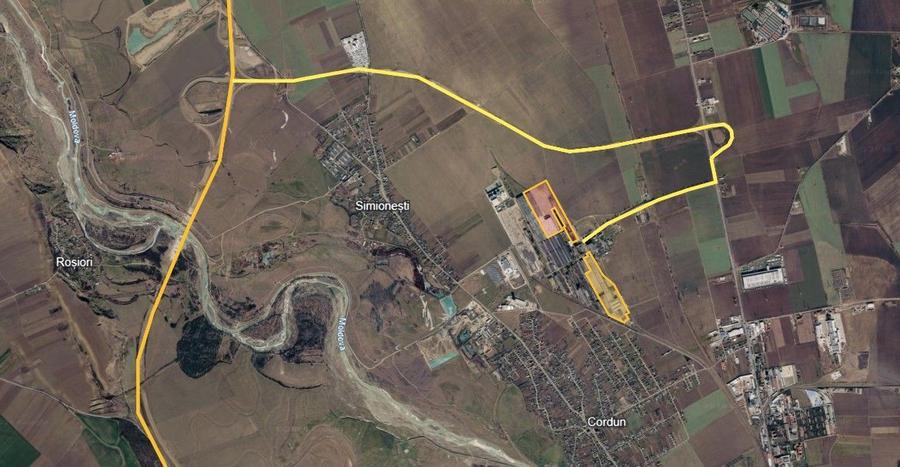Hală Industrială 16.697 mp, intravilan, H 16 m, Cale Ferată, langa A7