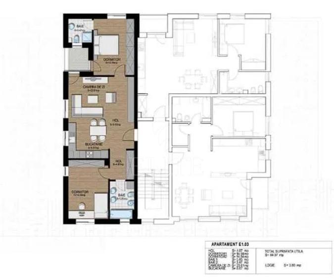 Apartament 3 camere în zona ZORILOR
