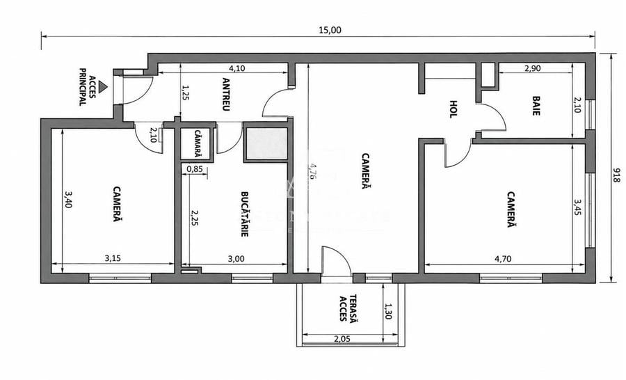 Apartament de vanzare, 3 camere, Cantemir - Oradea - 21