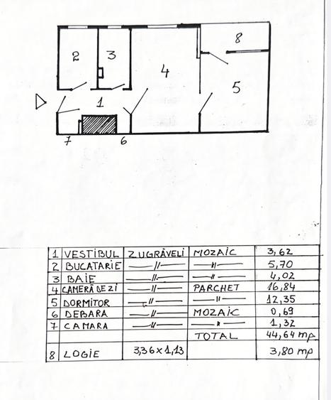 Apartament cu 2 camere de vanzare in zona Tineretului - Dimitrie Cantemir - 14