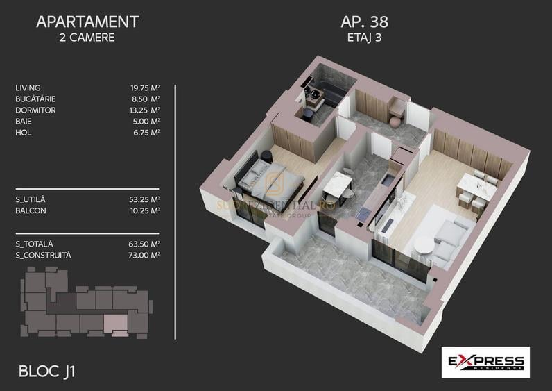 Apartament 2 camere, decomandat, metrou Aparatorii Patriei,Metalurgiei