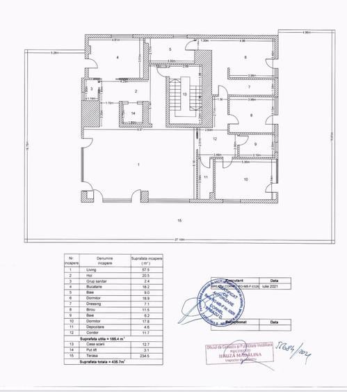 Penthouse de lux cu terasă panoramică de 230 mp în Floreasca