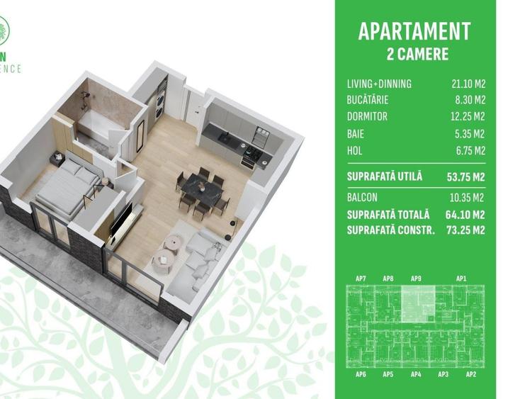 Apartament 2 Camere Otopeni – Libertății| Piscină Privată