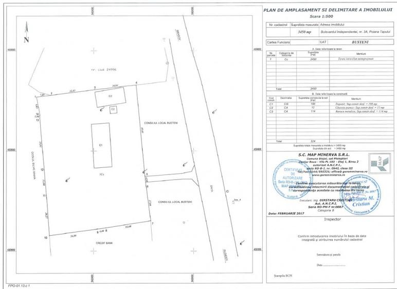 Proprietar, vand teren Busteni Poiana Tapului Prahova 3.450 mp