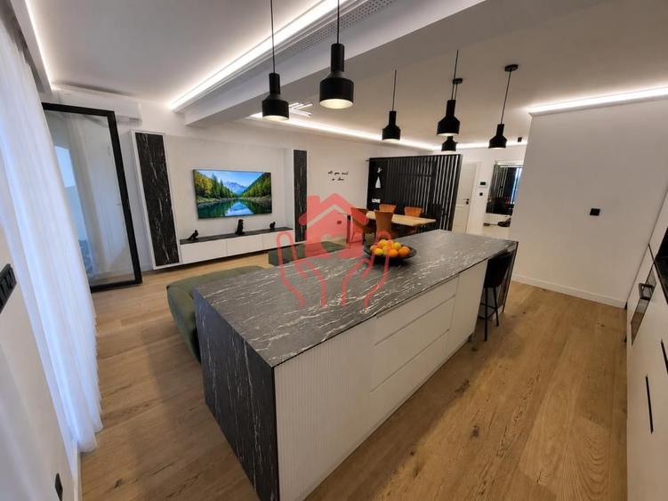 BANEASA (Dobrogeanu Gherea)-3 camere mobilat luxury, bloc boutique, 2 parcari!