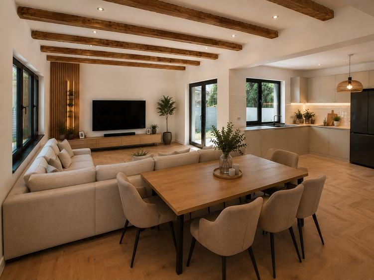 CASA INDIVIDUALA PARTER - CURTE 450MP - PADUREA PETRESTI
