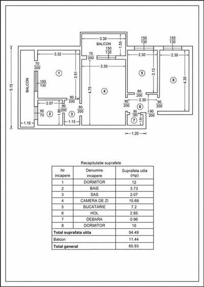 Apartament cu 3 camere zona Podu Ros - 10