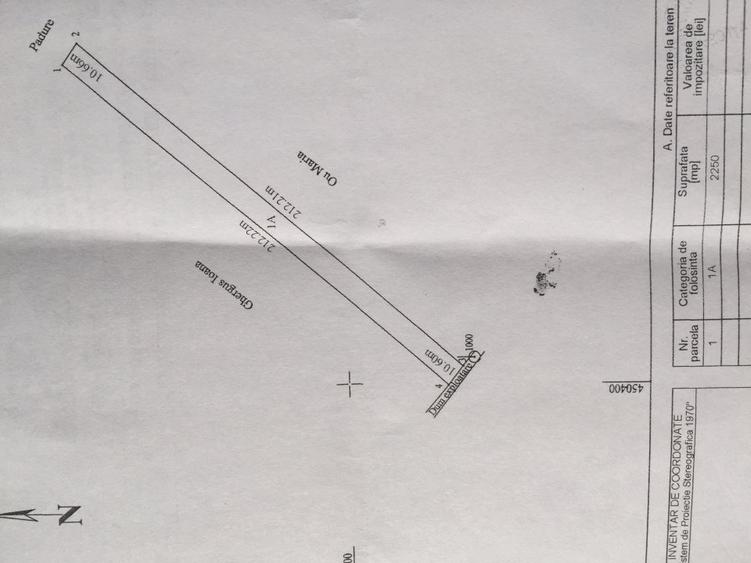 Teren 2250 mp Budesti, extravilan