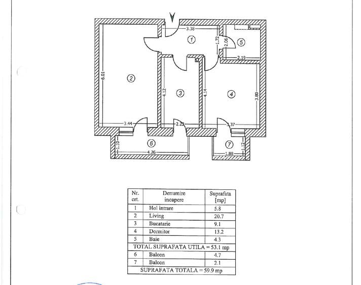 Vanzare 2 Camere Kristal Residence Berceni | 60mp | loc parcare