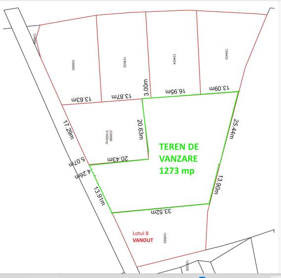 Teren intravilan 1273 mp zona Bran(Tohanita) la 50 m de drumul asfaltat