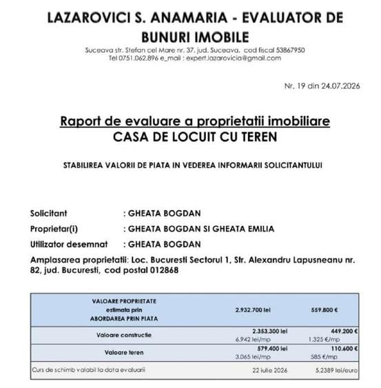 Vila de vanzare Parcul Bazilescu - DIRECT PROPRIETAR
