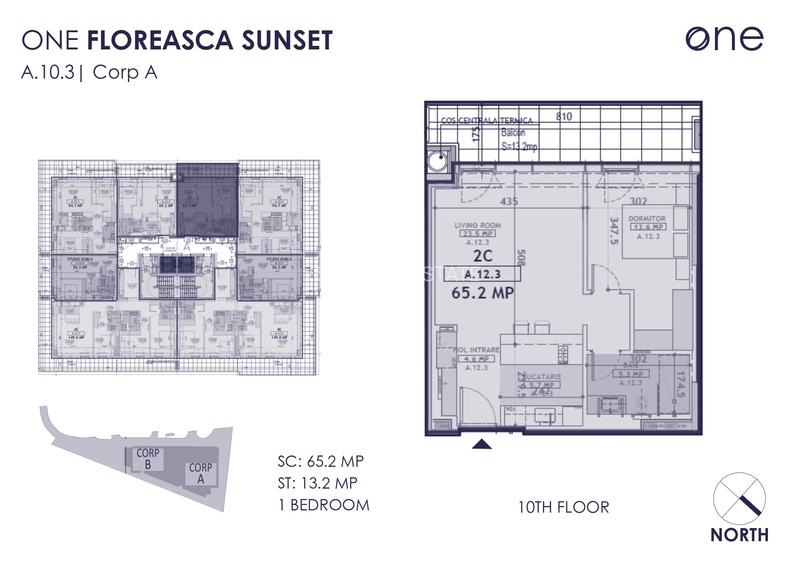 Apartament cu 2 camere de vanzare // ONE Floreasca Sunset - 1