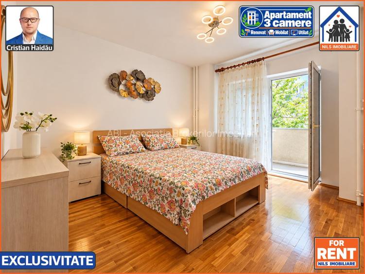 Apartament 3 camere, 2 bai, 3 balcoane | Renovat | Mobilat | Utilat - 3
