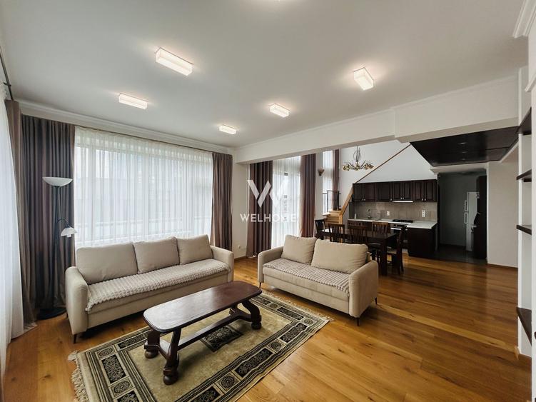 Penthouse de inchiriat, zona buna, terasa mare, mobilat si utilat