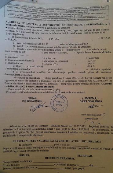 Oportunitate in Tara fagarasului/ Teren intravilan Sercaita 2247 mp