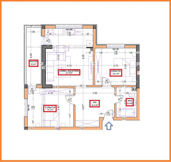 Apartament 3 camere - Metrou Berceni - Parc - Bloc Nou