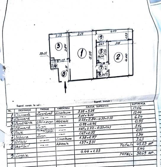 Apartament 2 camere | Metrou Gorjului | Etaj 6/9 | 50,69 mp | Mobilat și utilat