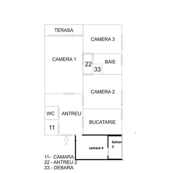 Apartament 4 camere zona 7 Noiembrie UMFST Spitale