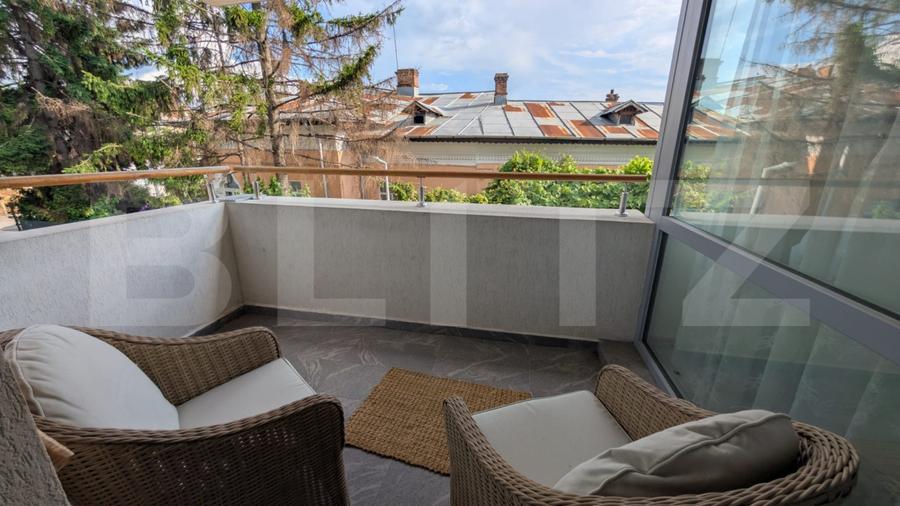 Apartament 3 camere, 66 mp, prima inchiriere, terasă 12 mp, zona Central