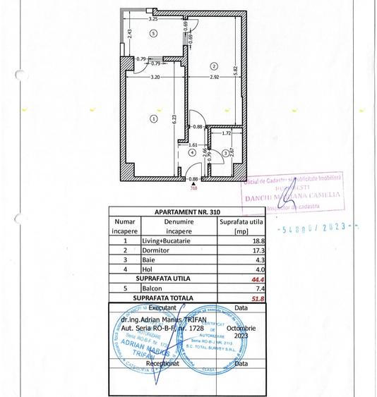 Apartament cu 2 camere în zona Liberty Center