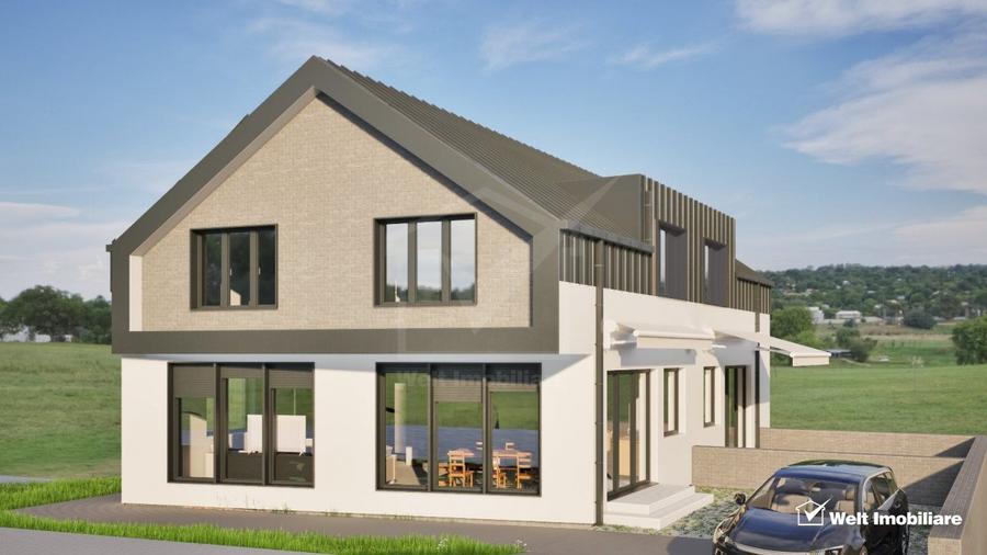 Duplex 4 camere, S+P+M, 156 mp utili, 280 mp teren,Dambul Rotund, zona linistita