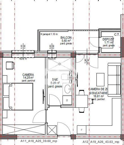 Apartament 2 camere, 39,60 mp – Zona Lacul lui Binder