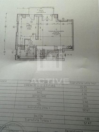 Apartament cu 2 camere || zona Garii