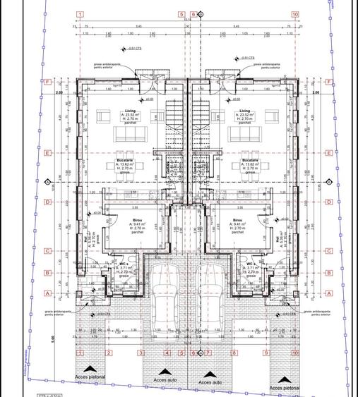 Duplex despartit prin camera tehnica | 5 camere 3 bai | Ghiroda | Asfalt