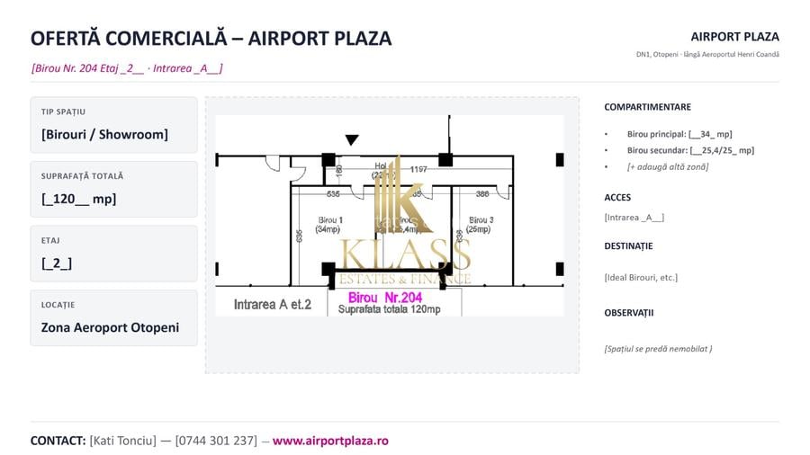 Spatiu birouri 120 mp in proximitate Aeroport International Otopeni - 7