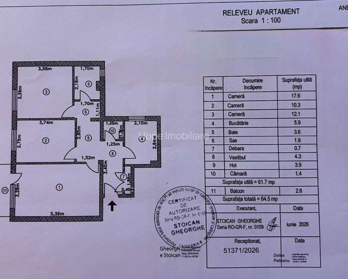 Tineretului - Trestiana - Apartament 3 camere decomandat - 10