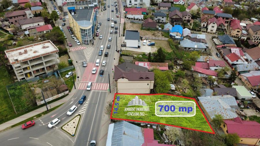 TEREN INTRAVILAN DE VÂNZARE – POZIȚIE EXCEPȚIONALĂ, VIZIBILITATE MAXIMĂ!