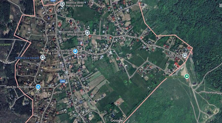 Bucium Paun central TEREN 3500mp la asfalt cu toate utilitatile