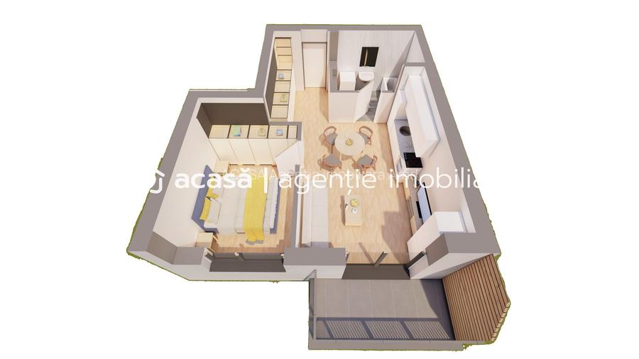 Apartament 2 camere NOUL BLOC R39 COMISION 0 ARED lânga AFI - 3