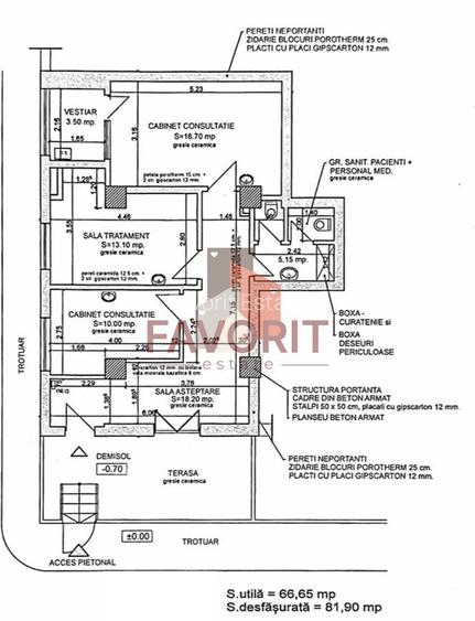 spatiu comercial cabinet | centrala proprie | investitie | zona excelenta | - 13