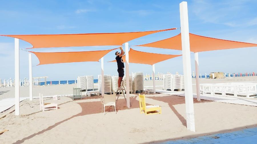 Terasa Statiunea Mamaia,malul marii-Zona Golden Palace-Complex Dorulet