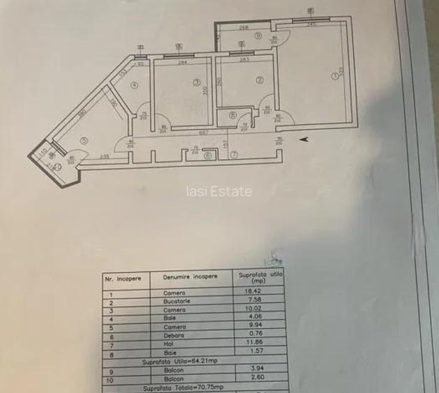 Apartament 3 camere decomandat, 71 mp, etaj 1, CUG - Rond Vechi - 8